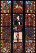 "Felix Mendelssohn-Bartholdy Fenster" 1997 Thomaskirche. Leipzig (Detail)